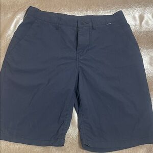 Hurley Men's Navy Flat-Front Performance Shorts